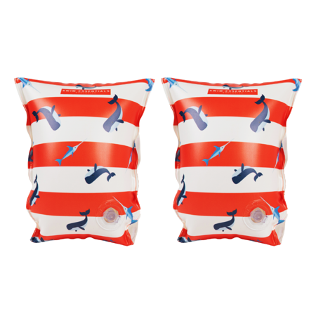 Picture of Swim Essentials® Swimming Armbands Red White Whale (0-2 Y)