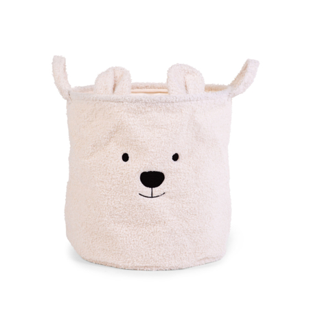 Picture of Childhome® Storage Basket 40x40x40 Teddy Off White