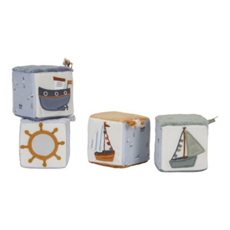 Picture of Little Dutch® Set of soft cubes Sailors Bay