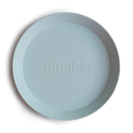 Picture of Mushie® Round Dinnerware Plate Set of 2 Powder Blue