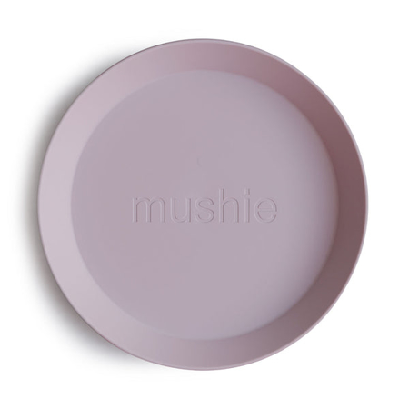 Picture of Mushie® Round Dinnerware Plate Set of 2 Soft Lilac