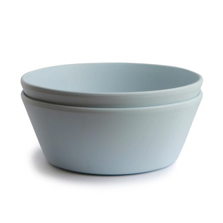 Picture of Mushie® Round Dinnerware Bowl Set of 2 Powder Blue