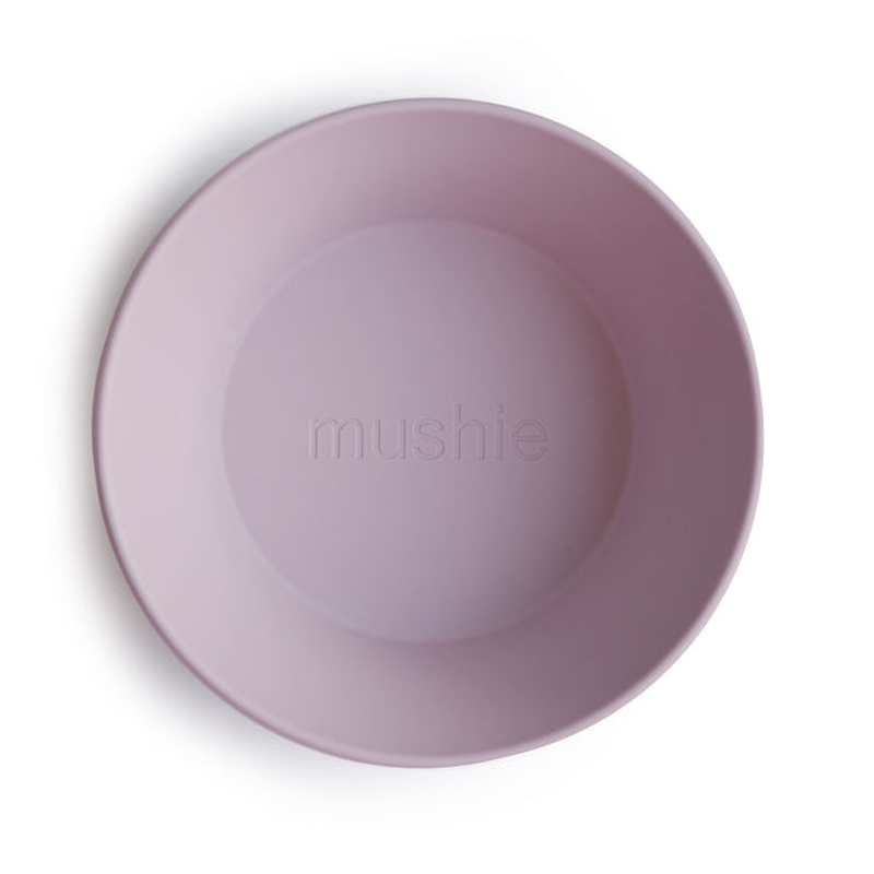 Picture of Mushie® Round Dinnerware Bowl Set of 2 Soft Lilac
