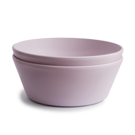 Picture of Mushie® Round Dinnerware Bowl Set of 2 Soft Lilac