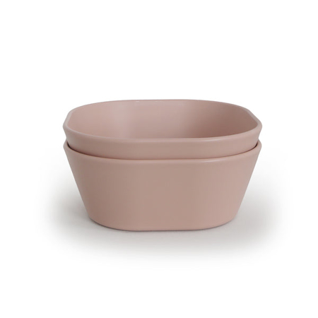 Mushie® Square Dinnerware Bowl Set of 2 Blush