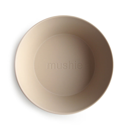 Picture of Mushie® Round Dinnerware Bowl Set of 2 Vanilla