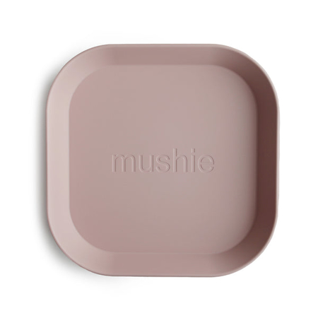 Picture of Mushie® Square Dinnerware Plate Set of 2 Blush