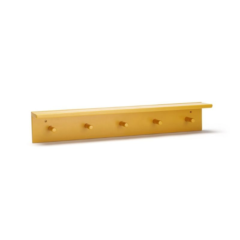 Picture of Kids Concept® Shelf with hooks - Mango