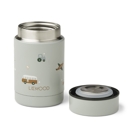 Liewood® Nadja food Jar Vehicles/Dove Blue Mix 250ml
