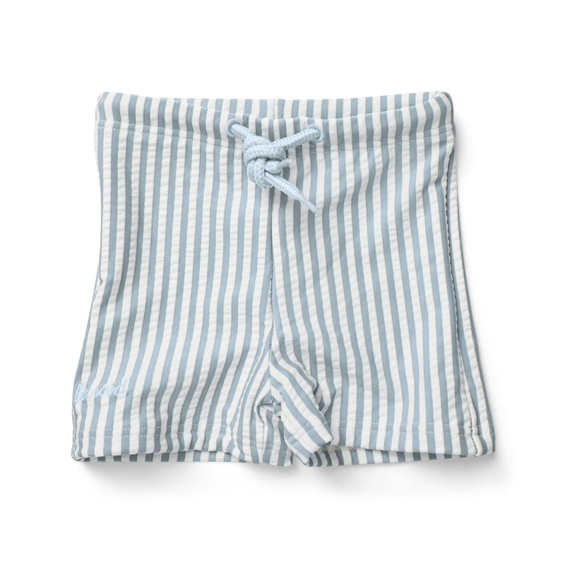 Picture of Liewood® Otto baby boy Swim pants Seersucker Sea Blue/White Stripe