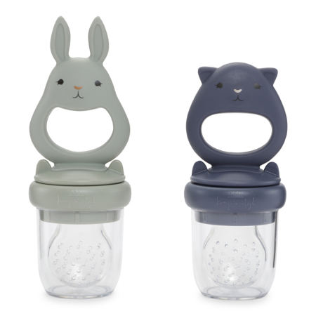 Picture of Konges Sløjd® Silicone Fruit Feeding Pacifier Bunny Onyx