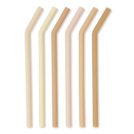 Picture of Konges Sløjd® Silicone Straws Sunset Blush (6 pack)