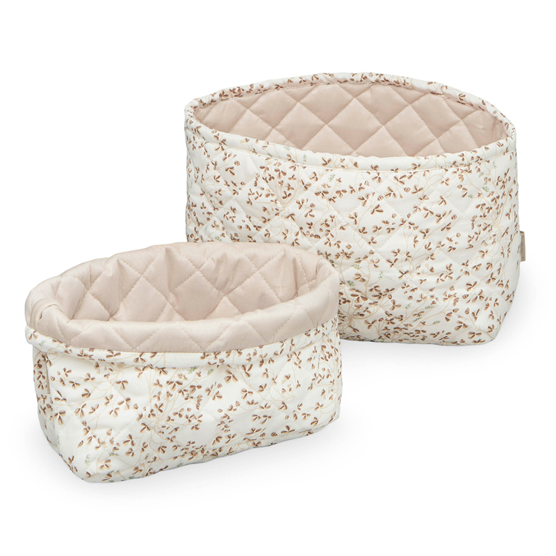 Picture of CamCam® Quilted Storage Baskets Lierre/Almond