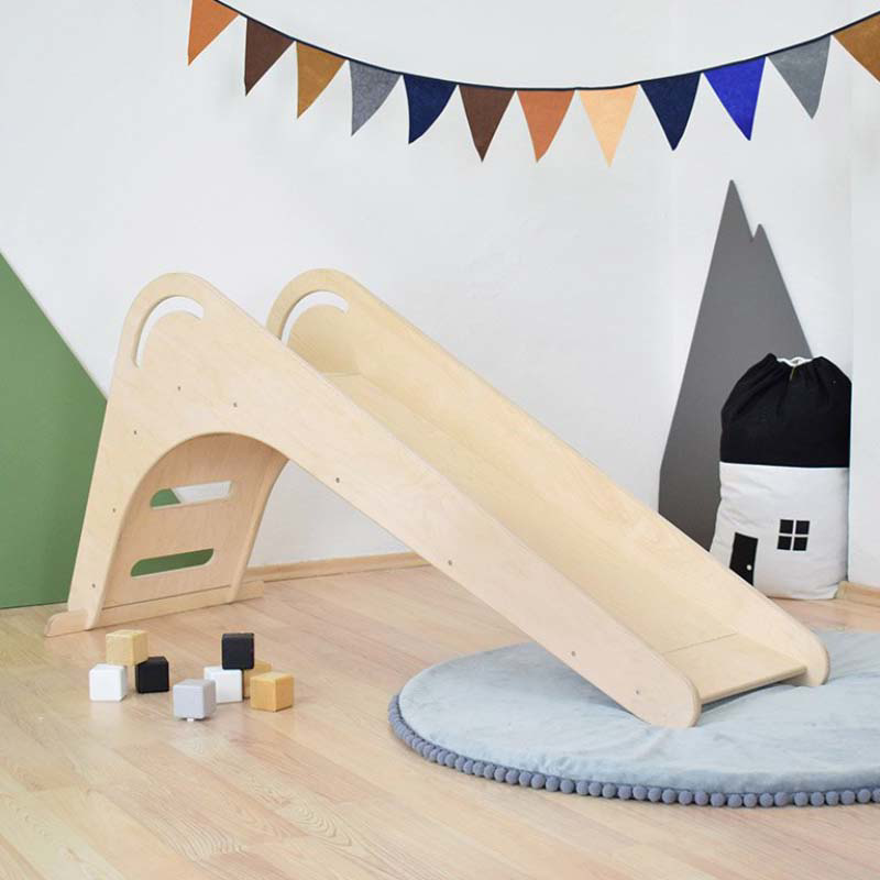 Picture of Benlemi® Children’s Wooden Indoor Slide FICHEE Natural