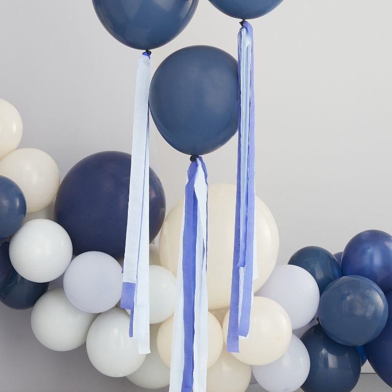 Picture of Ginger Ray® Blue Streamer Balloon Tails