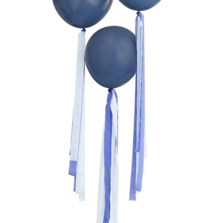 Picture of Ginger Ray® Blue Streamer Balloon Tails