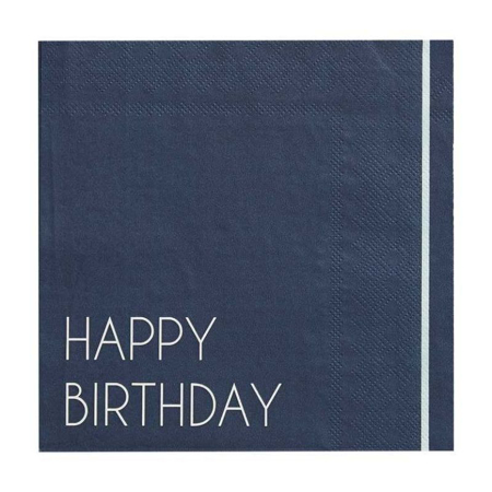 Picture of Ginger Ray® Paper Napkin Happy Birthday