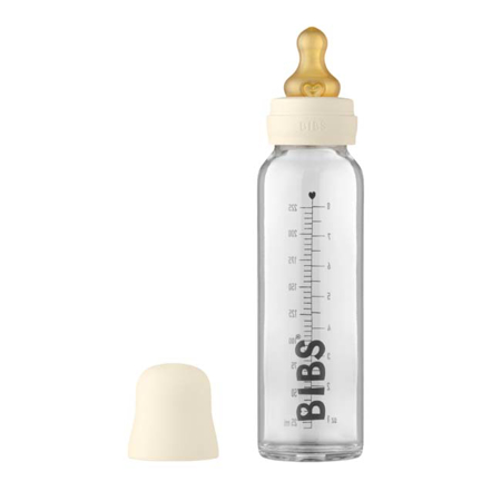 Picture of Bibs® Baby Glass Bottle Complete Set 225ml Ivory