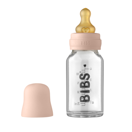 Bibs® Baby Glass Bottle Complete Set 110ml Blush 