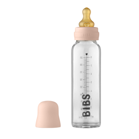 Picture of Bibs® Baby Glass Bottle Complete Set 225ml Blush