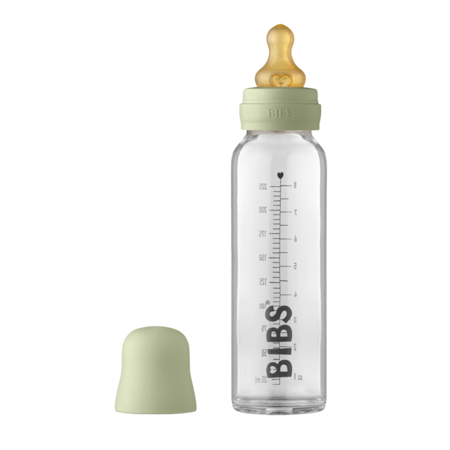 Picture of Bibs® Baby Glass Bottle Complete Set 225ml Sage