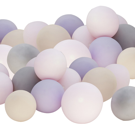 Picture of Ginger Ray® Pink, Grey, Nude & Lilac Balloon Mosaic Balloon Pack