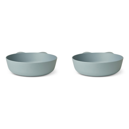 Liewood® Solina bowl 2-pack Rabbit Sea Blue