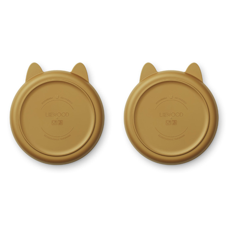 Picture of Liewood® Mae plate 2-pack Rabbit/Golden Caramel