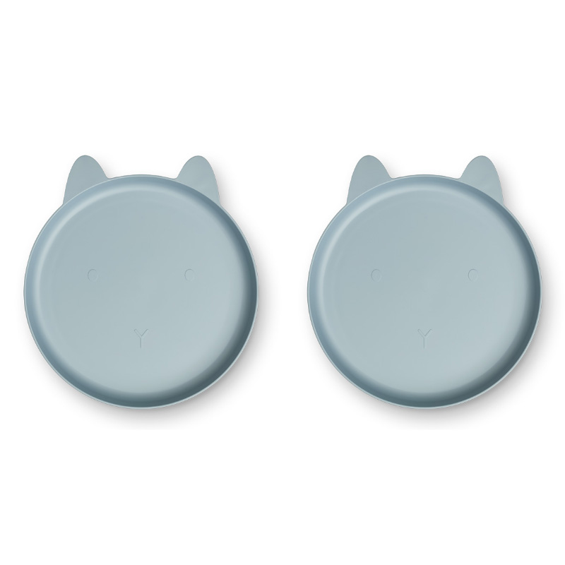 Picture of Liewood® Mae plate 2-pack Rabbit Sea Blue