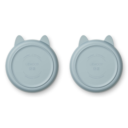 Picture of Liewood® Mae plate 2-pack Rabbit Sea Blue
