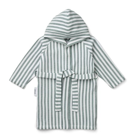 Liewood® Gray bathrobe Stripe Peppermint/White 5/6 Y