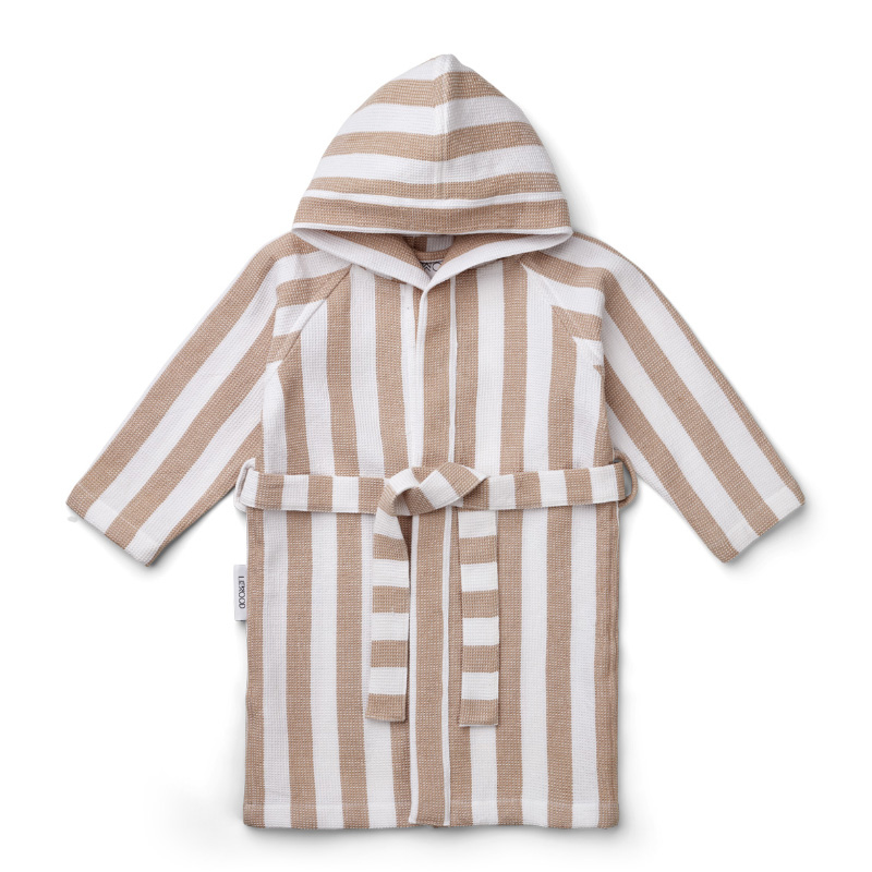 Picture of Liewood® Bathrobe Gray Stripe Pale Tuscany/White