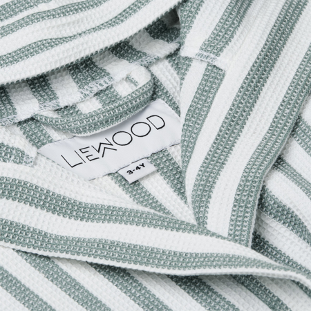 Picture of Liewood® Bathrobe Gaby Stripe Peppermint/White