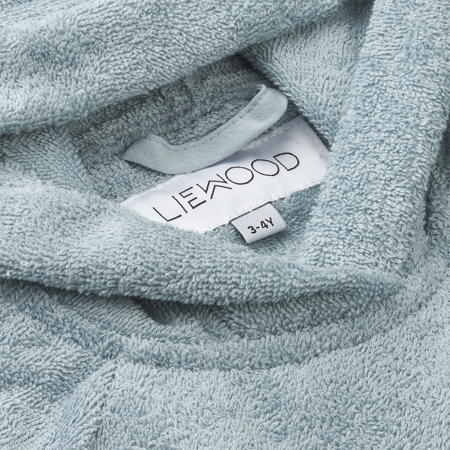 Liewood® Ilja bathrobe poncho Mini Rabbit Sea Blue