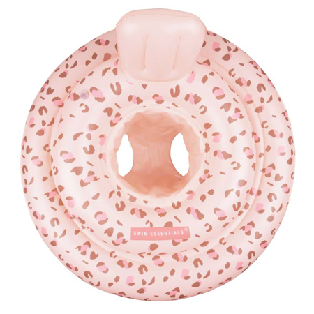 Swim Essentials® Baby Float Old Pink Leopard (0-1 Y)
