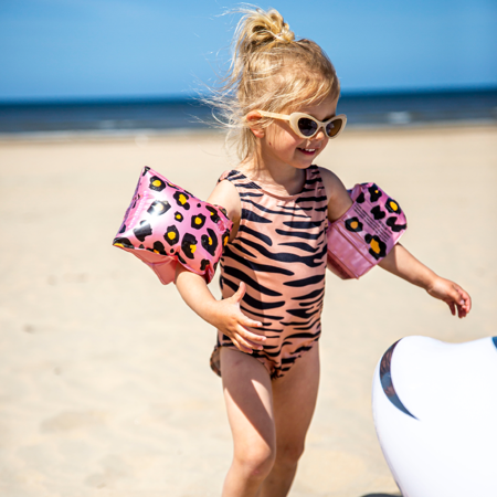 Picture of Swim Essentials® Swimming Armbands Rose Gold Leopard (2-6 Y)