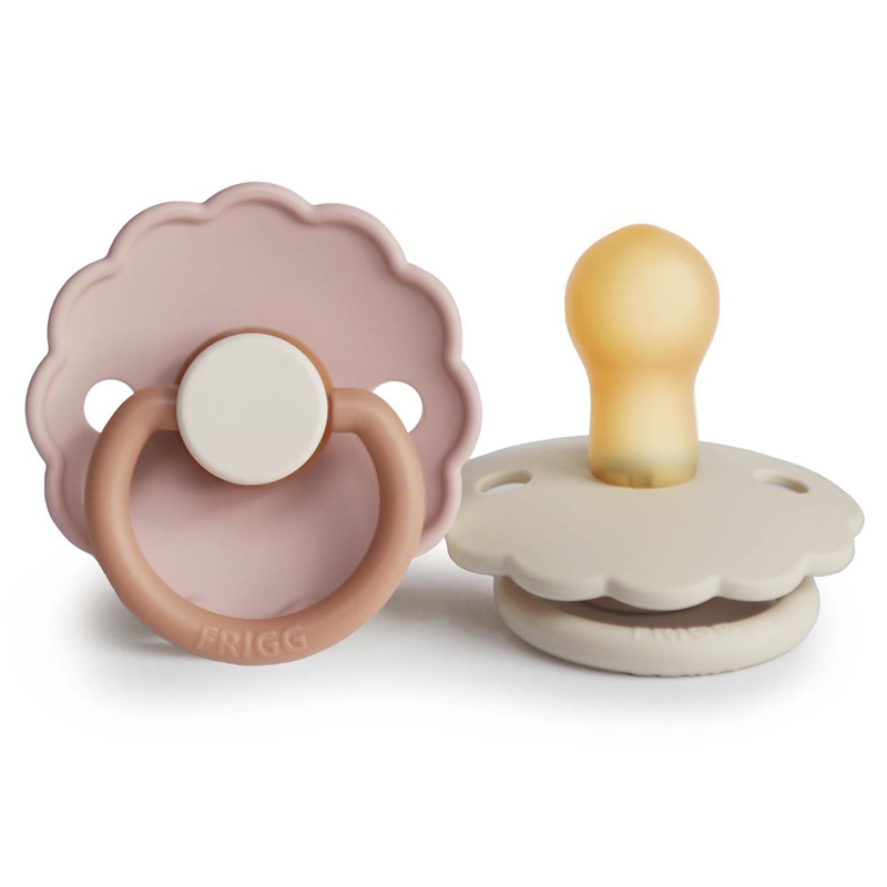 Picture of Frigg® Natural rubber Pacifier Daisy Biscuit/Cream (0-6m)