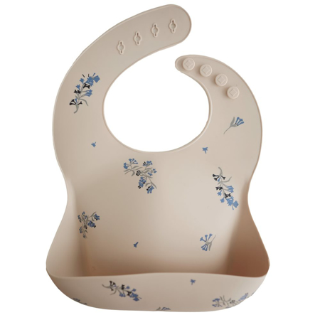 Picture of Mushie® Silicone Bib Lilac Flowers
