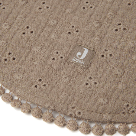 Picture of Jollein® Bib Round Embroidery Biscuit