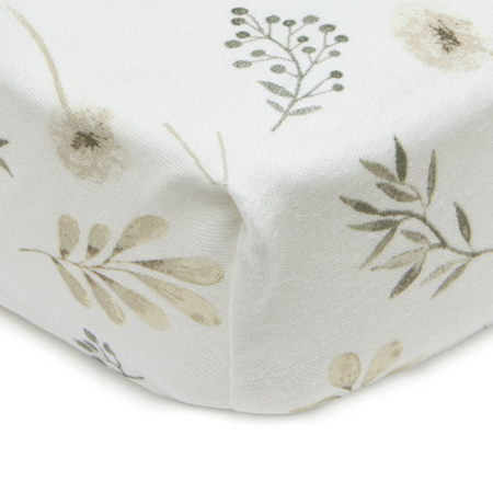 Picture of Jollein® Fitted Sheet Jersey Wild Flowers 40x80/90
