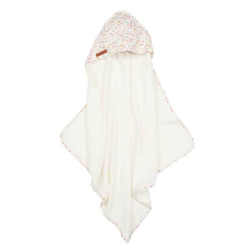 Picture of Little Dutch® Hooded towel Flowers & Butterflies 75x75