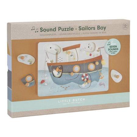 Little Dutch® Wooden Sound Puzzle Sailors Bay