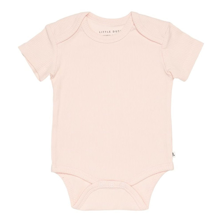 Picture of Little Dutch® Bodysuit short sleeves Rib Pink 74/80