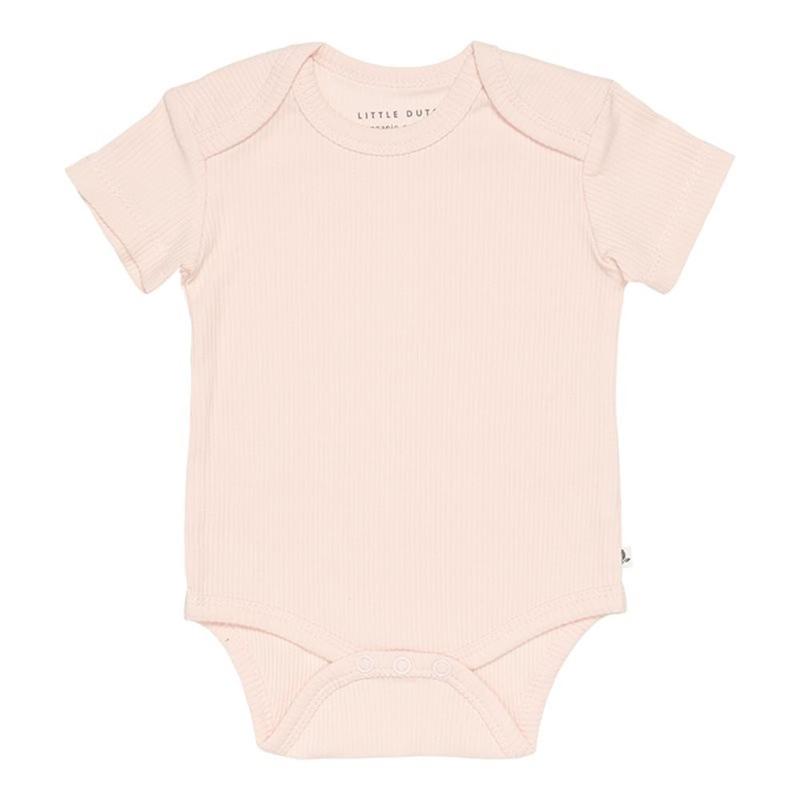 Picture of Little Dutch® Bodysuit short sleeves Rib Pink 62/68