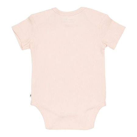 Picture of Little Dutch® Bodysuit short sleeves Rib Pink 62/68