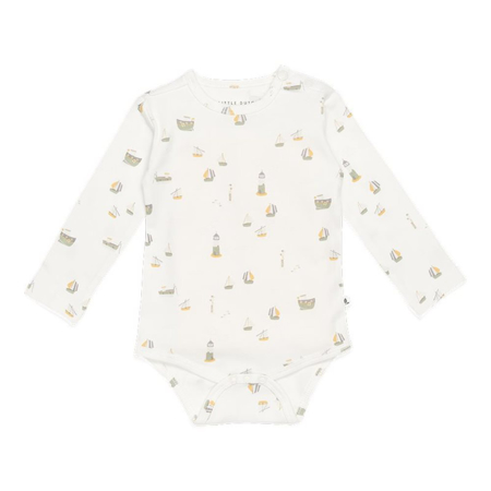 Picture of Little Dutch® Bodysuit long sleeves Sailors Bay White 62/68
