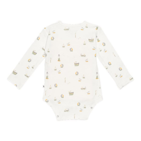 Picture of Little Dutch® Bodysuit long sleeves Sailors Bay White 62/68