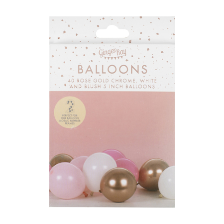 Picture of Ginger Ray® Blush & Rose Gold Balloon Mosaic Balloon Pack