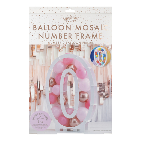 Ginger Ray® Balloon Mosaic Number Stand 0