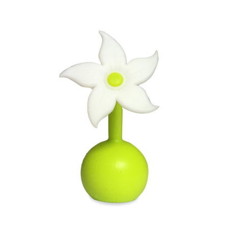 Picture of Haakaa® Silicone Breast Pump Flower Stopper White